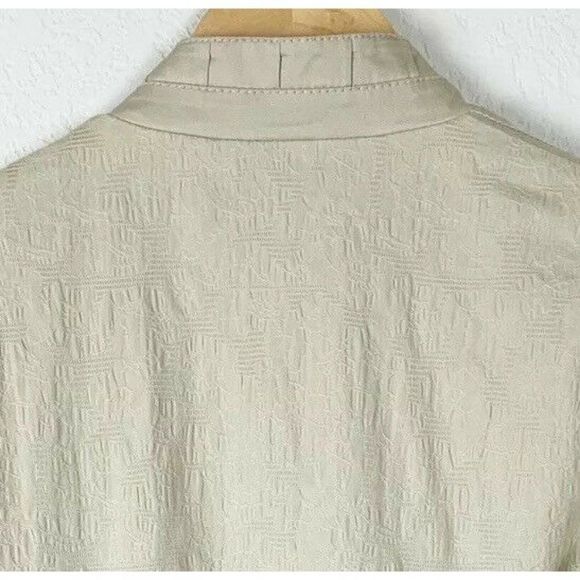 Chicos Khaki Embroidered Blazer - Picture 6 of 6